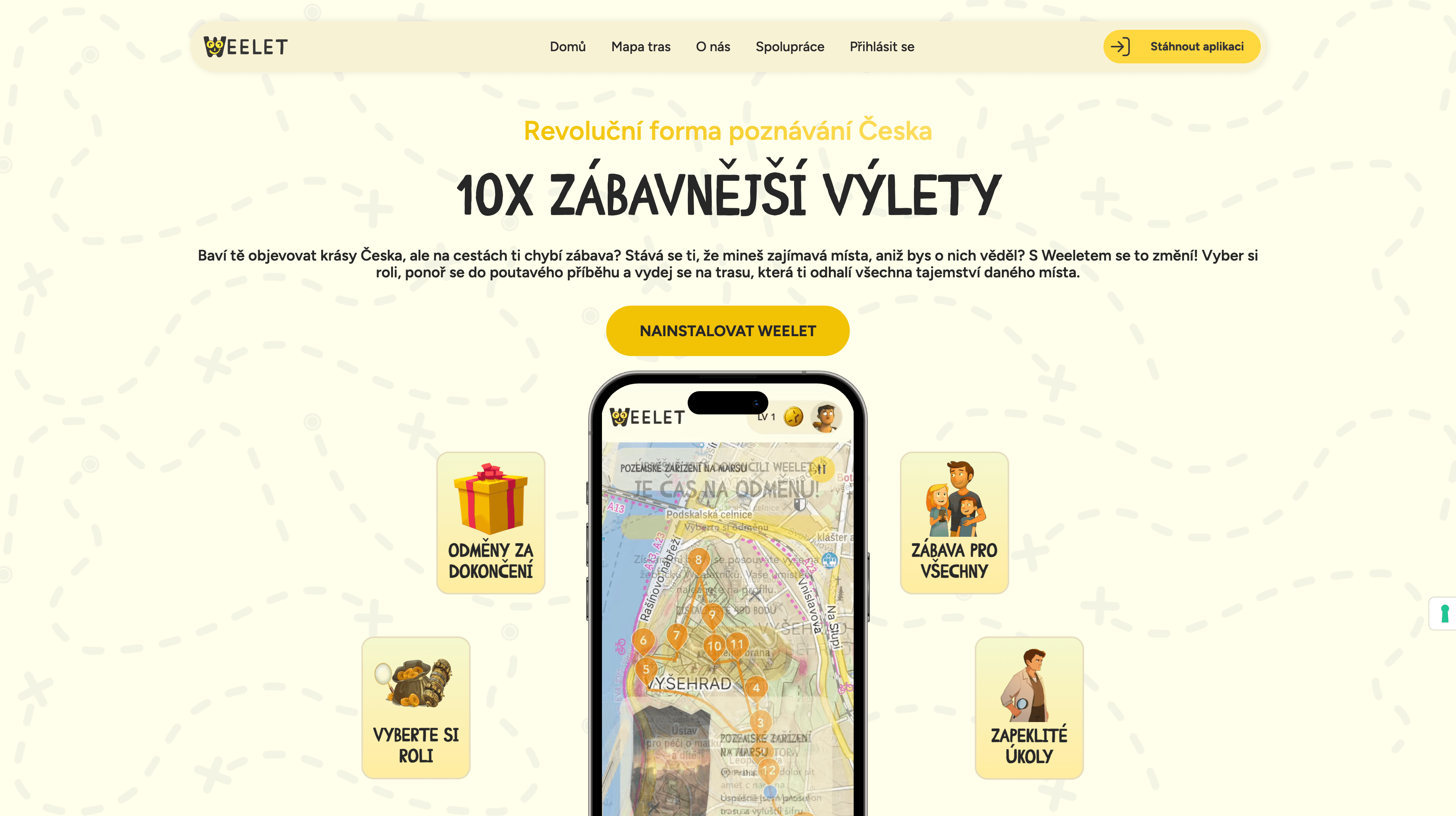 Mobilná aplikácia Weelet